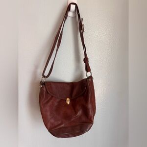 Mario Orlandi Brown Leather Shoulder Bag